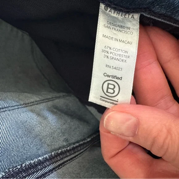 Athleta Sculptex Ultra Skinny Denim Mid-Rise Jeans - Picture 11 of 12